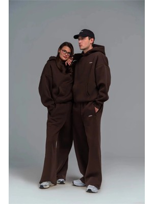 Oversize Jogger Eşofman Altı Pamuklu Sıcak Tutma Özellikli Ribana Paça Kadın Erkek Unisex Pantolon Eşofman Jogger