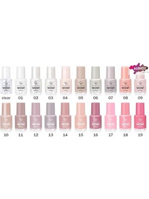 Wow Nail No: 52 - Parlak Bitişli Mini Oje 6 ml