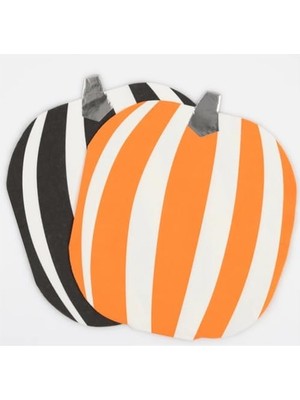 Ergün Collection - Mod Pattern Pumpkin Napkins - Modern Desenli Balkabağı Peçeteler (16'lı)
