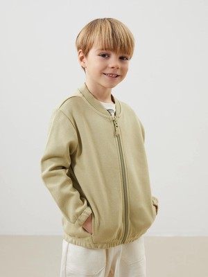 Lc Waikiki Yeni Sezon Basic Erkek Çocuk Fermuarlı Sweatshirt