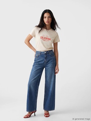 Lc Waikiki Yeni Sezon Wideleg Kadın Jean Pantolon