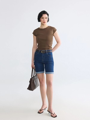Lc Waikiki Yeni Sezon Slim Fit Kadın Jean Şort