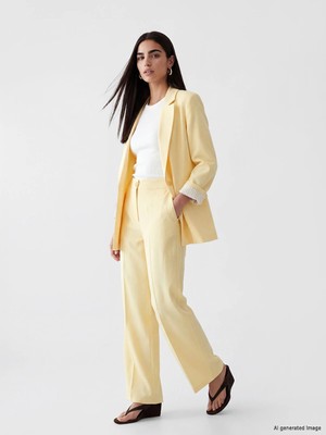 Lc Waikiki Yeni Sezon Regular Fit Keten Karışımlı Kadın Pantolon