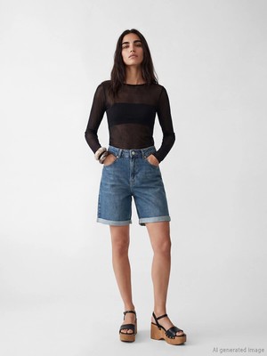 Lc Waikiki Yeni Sezon Slim Fit Kadın Jean Şort