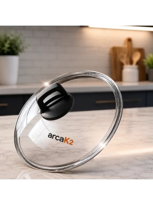 Arcak2 Karaca Kulp ve 18 cm Tencere Sahan Tava Cam Kapağı (Dikkat Sadece Cam ve Kulptur.)