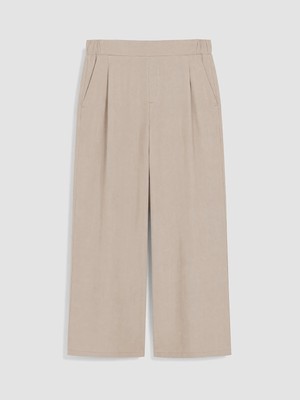 Lc Waikiki Yeni Sezon Beli Lastikli %100 Keten Kadın Pantolon