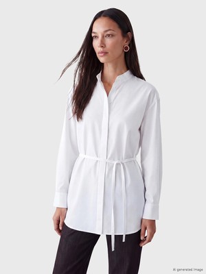Lc Waikiki Yeni Sezon Beli Kemerli Kadın Gömlek Tunik
