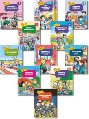 Ay Çocuk Yayınları Hikaye Seti Bizim Nuri (10 Kitap - Değerlendirme Soruları)