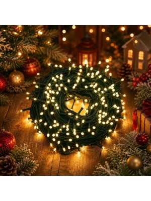 Kuzey Oyuncak Yüksek Kalite Profesyonel Gerçek Gün Işığı LED Işık 9 Metre 96 LED 220 V Eklemeli Noel Ağacı Işığı