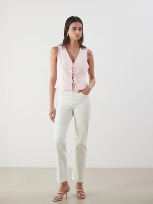 Lc Waikiki Yeni Sezon Crop Flare Kadın Jean Pantolon