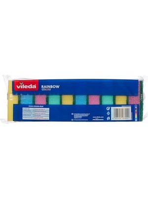 Ekonomik Bulaşık Süngeri, 10'lu Ekonomik Paket, Rainbow