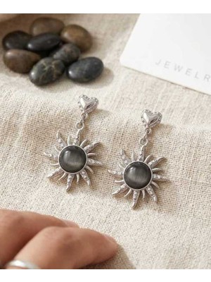 Dükkan Design Nıght Sun Taşlı Küpe