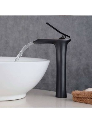 Prima Şelale Lavabo Bataryası -Siyah