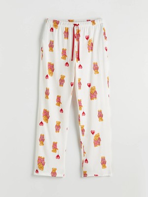 Lc Waikiki Yeni Sezon Beli Lastikli Ayı Teddy Desenli Kadın Pijama Altı