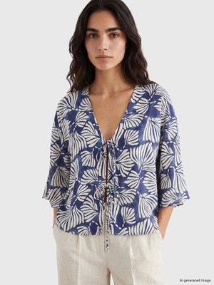 Lc Waikiki Yeni Sezon Çiçekli Oversize Kadın Kimono