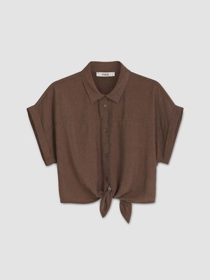 Lc Waikiki Yeni Sezon Crop Modal Karışımlı Kadın Gömlek