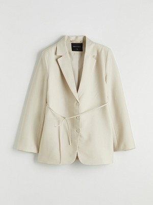 Lc Waikiki Yeni Sezon Kuşaklı Yaka Kadın Blazer Ceket