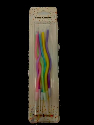 Mumay Mum Uzun  Burgulu Renkli 6 Lı 15 cm