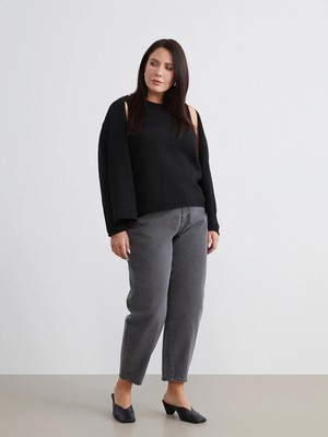 Lc Waikiki Yeni Sezon Büyük Beden Mom Fit Kadın Jean Pantolon