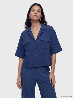 Lc Waikiki Yeni Sezon Oversize Kadın Müslin Gömlek