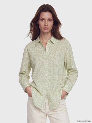 Lc Waikiki Yeni Sezon Desenli Oversize Kadın Gömlek Tunik