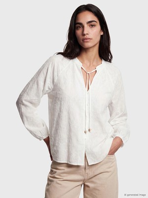 Lc Waikiki Yeni Sezon Nakışlı Oversize %100 Pamuklu Bluz