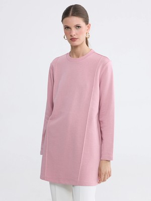 Lc Waikiki Yeni Sezon Bisiklet Yaka Kadın Sweatshirt Tunik