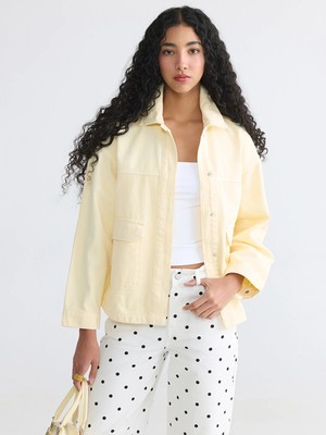 Lc Waikiki Yeni Sezon Gömlek Yaka Oversize Kadın Jean Ceket