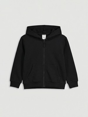 Lc Waikiki Yeni Sezon Kapüşonlu Erkek Çocuk Fermuarlı Sweatshirt