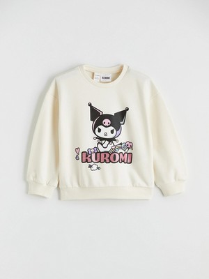 Lc Waikiki Yeni Sezon Bisiklet Yaka Kuromi Baskılı Kız Çocuk Sweatshirt