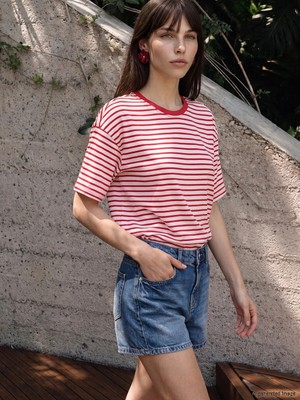 Lc Waikiki Yeni Sezon %100 Pamuklu Oversize Kadın Tişört
