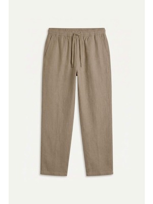 DeFacto %100 Pamuk Baggy Fit Elastik Bel Haki Pantolon G2592AX26AU