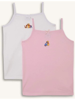 DeFacto %100 Pamuk Regular Fit Disney Winnie The Pooh Lisanslı Baskılı 2'li Atlet Kız Çocuk H7060A826SP