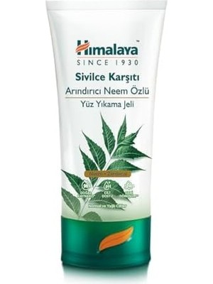 Himalaya Since 1930 Sivilce Karşıtı Arındırıcı Yüz Temizleme Jeli 150 ml | Neem & Zerdeçal | Normal ve Yağlı Ciltler