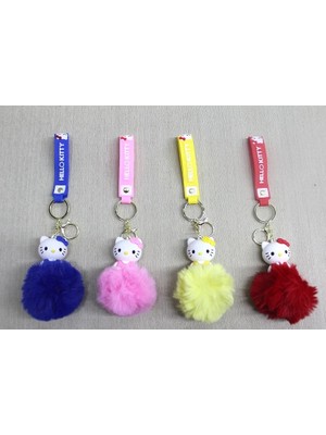 Karahanbey Ponponlu Hello Kitty Anahtarlık ALK4247