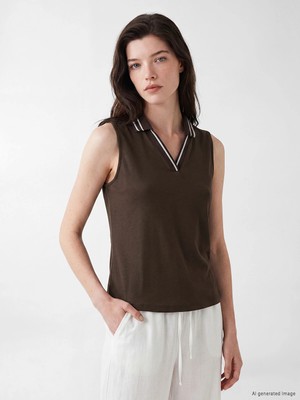 Lc Waikiki Yeni Sezon Polo Yaka Soft Touch Kadın Atlet