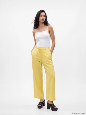Lc Waikiki Yeni Sezon Beli Lastikli Modal Karışımlı Kadın Pantolon