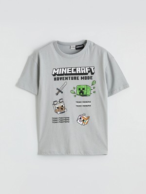 Lc Waikiki Yeni Sezon Minecraft Baskılı Erkek Çocuk Tişört