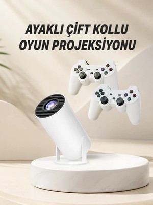 Savarga Taşınabilir Android Projeksiyon Ayaklı Çift Kollu 4K Çözünürlüklü Sinema Projeksiyonu
