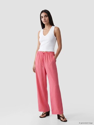 Lc Waikiki Yeni Sezon Beli Lastikli Modal Karışımlı Kadın Pantolon