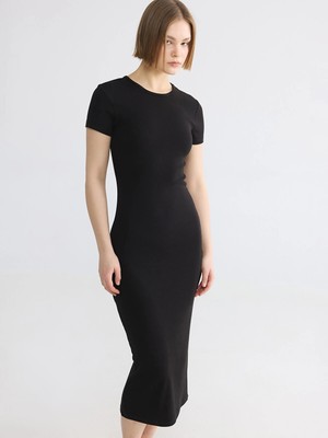 Lc Waikiki Yeni Sezon Bisiklet Yaka Bodycon Elbise
