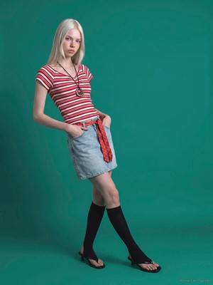 Lc Waikiki Yeni Sezon Dar Fit Kuşaklı Mini Jean Etek