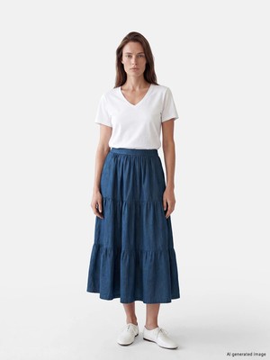 Lc Waikiki Yeni Sezon Beli Lastikli Katkat Jean Etek