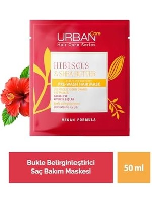 Grains Global Twisted Curls Hibiscus & Shea Butter Kıvırcık ve Dalgalı Saçlara Özel Duş Öncesi Saç Bakım Maskesi 50 Ml- Vegan
