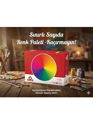 Renk Paleti 570 Parça Round Puzzle