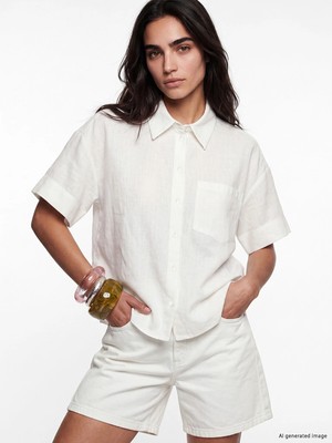 Lc Waikiki Yeni Sezon Oversize Poplin Kadın Gömlek
