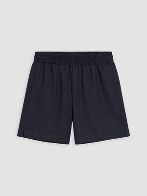 Lc Waikiki Yeni Sezon Beli Lastikli %100 Keten Kadın Şort