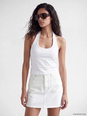 Lc Waikiki Yeni Sezon Halter Yaka Kadın Crop