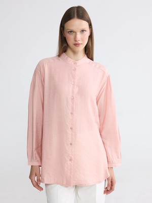 Lc Waikiki Yeni Sezon Hakim Yaka Oversize Kadın Gömlek Tunik