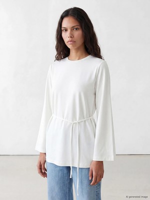 Lc Waikiki Yeni Sezon Kuşaklı Kadın Sweatshirt Tunik